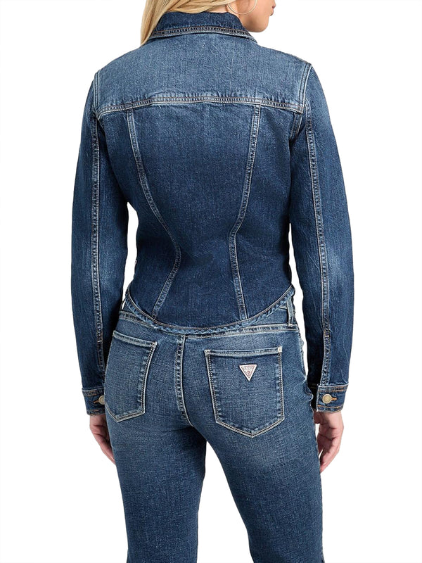 Guess Giubbotto corto Donna Mod. W5YN49 D5QP4 TGLG Denim