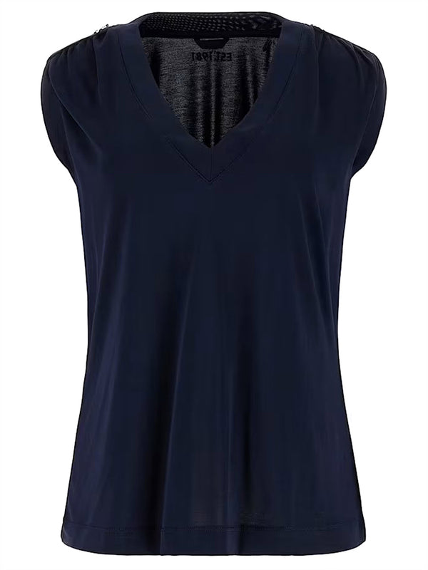 Guess T-shirt Donna Mod. W5YP52 KCYW2 G7V2 Blu