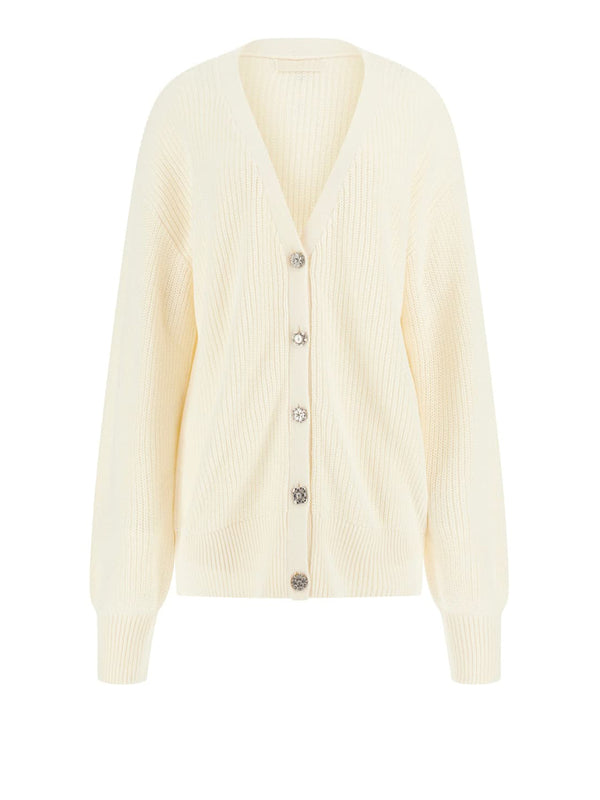 Guess Cardigan Donna Mod. W5YR06 Z3OO0 G012 Panna