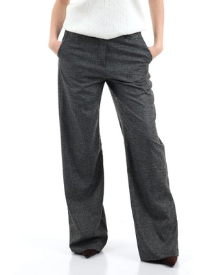 I AM Pantalone Donna Mod. 25644 BIANCO/NERO Bianco/nero