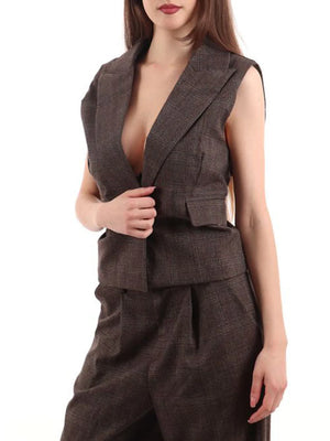 I AM Gilet Donna Mod. 25993 GALLES Marrone