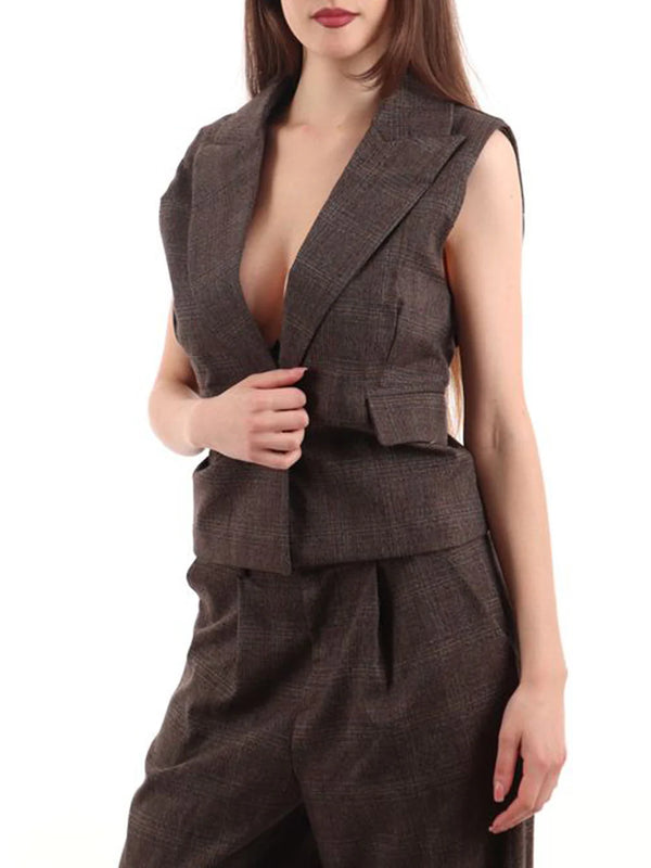 I AM Gilet Donna Mod. 25993 GALLES Marrone