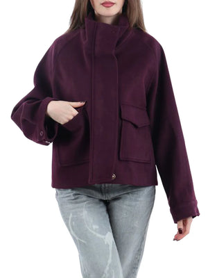I AM Cappotto Donna Mod. 70312 T254 BORDO'466 BORDEAUX
