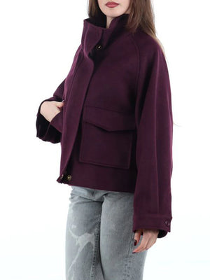 I AM Cappotto Donna Mod. 70312 T254 BORDO'466 BORDEAUX