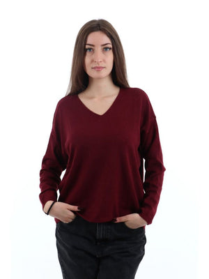 I AM Maglione Donna Mod. 7260 BORDO' Bordeau