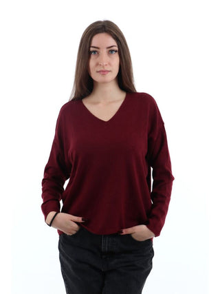 I AM Maglione Donna Mod. 7260 BORDO' Bordeau