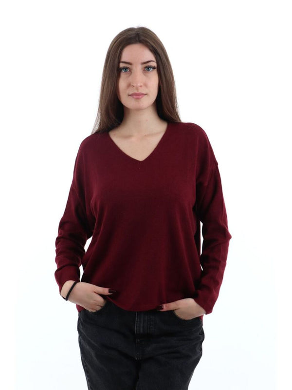 I AM Maglione Donna Mod. 7260 BORDO' Bordeau