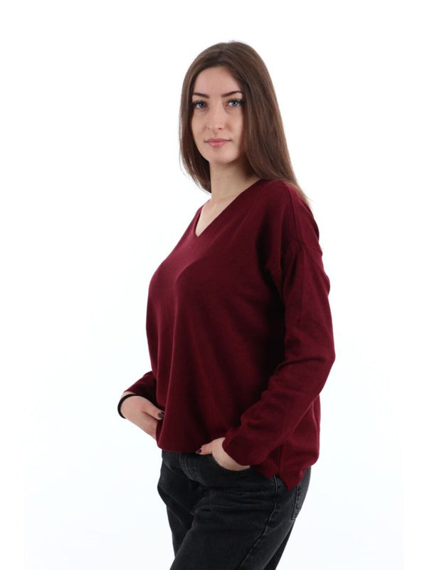 I AM Maglione Donna Mod. 7260 BORDO' Bordeau