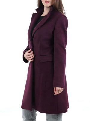 I AM Cappotto Donna Mod. 7630 T254 BORDO'466 Bordeau