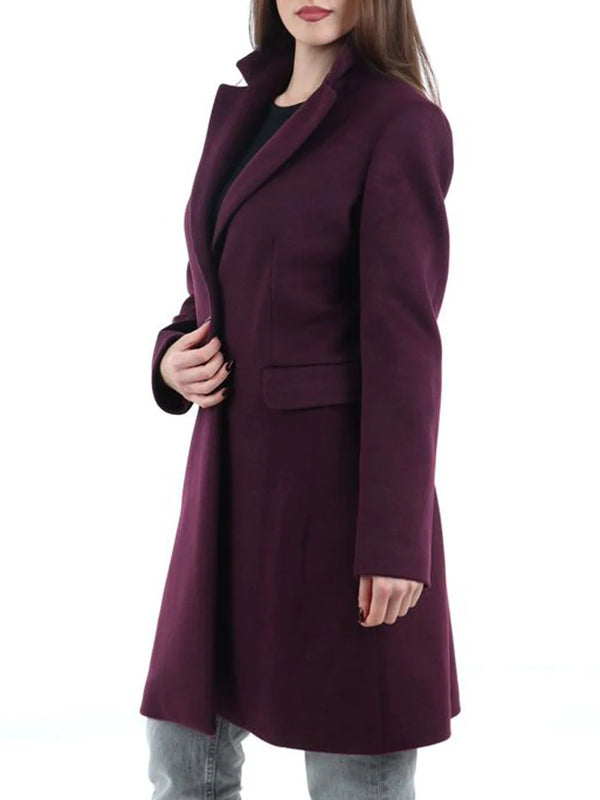 I AM Cappotto Donna Mod. 7630 T254 BORDO'466 Bordeau