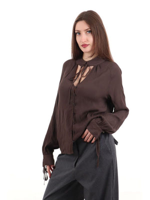 I AM Blusa Donna Mod. 9537 Moro
