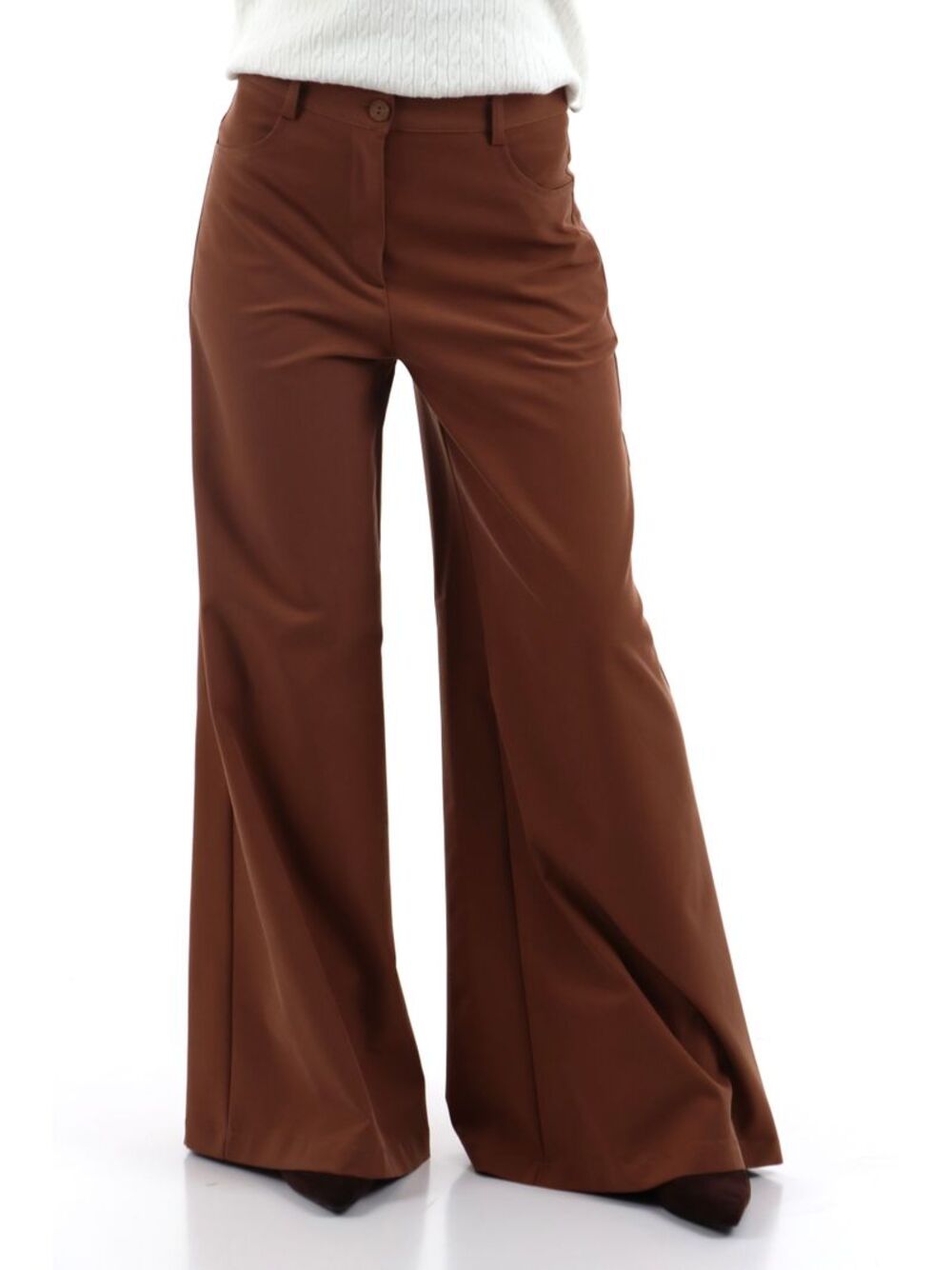 I AM Pantalone Donna Mod. AI25649 TABACCO Tabacco