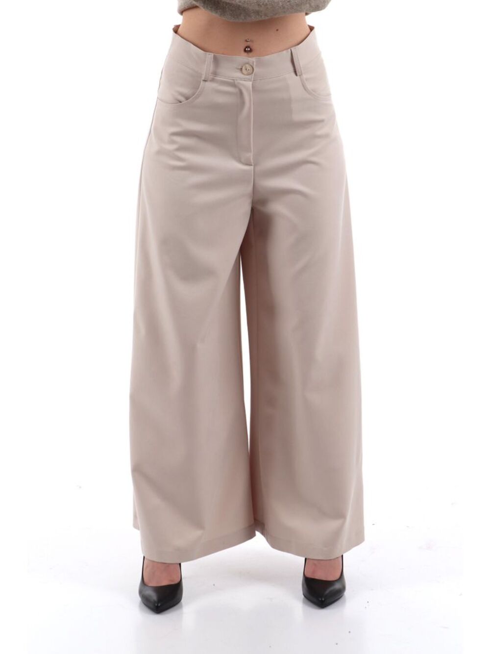 I AM Pantalone Donna Mod. AI25650 PANNA Panna