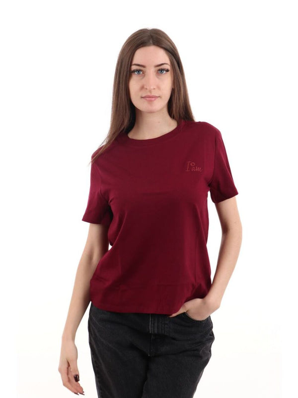 I AM T-shirt Donna Mod. T2515 Bordeau