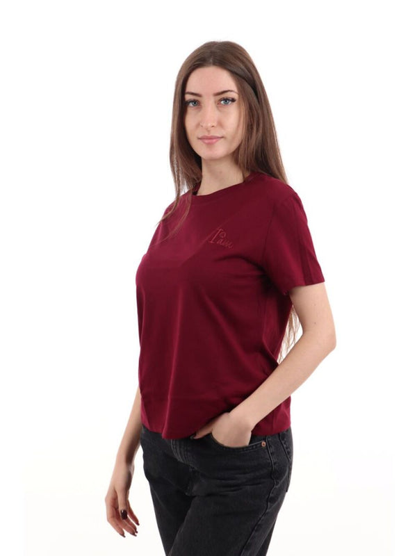 I AM T-shirt Donna Mod. T2515 Bordeau