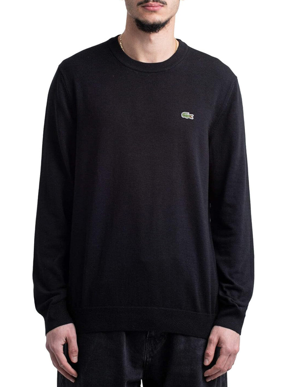 Lacoste Maglione Girocollo Uomo Mod. AH0128 COTONE 031 Nero