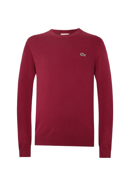 Lacoste Maglione Girocollo Uomo Mod. AH0128 COTONE 476 Bordeau