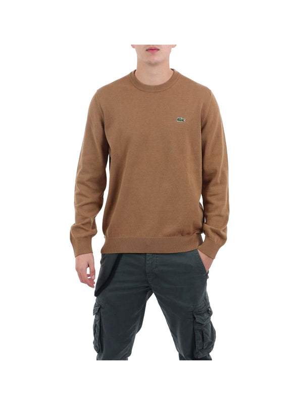 Lacoste Maglione Girocollo Uomo Mod. AH0128 COTONE DPC Biscotto