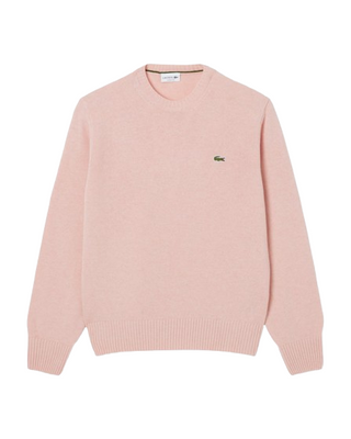 Lacoste Maglione Girocollo Uomo Mod. AH2916 LANA 91G Rosa