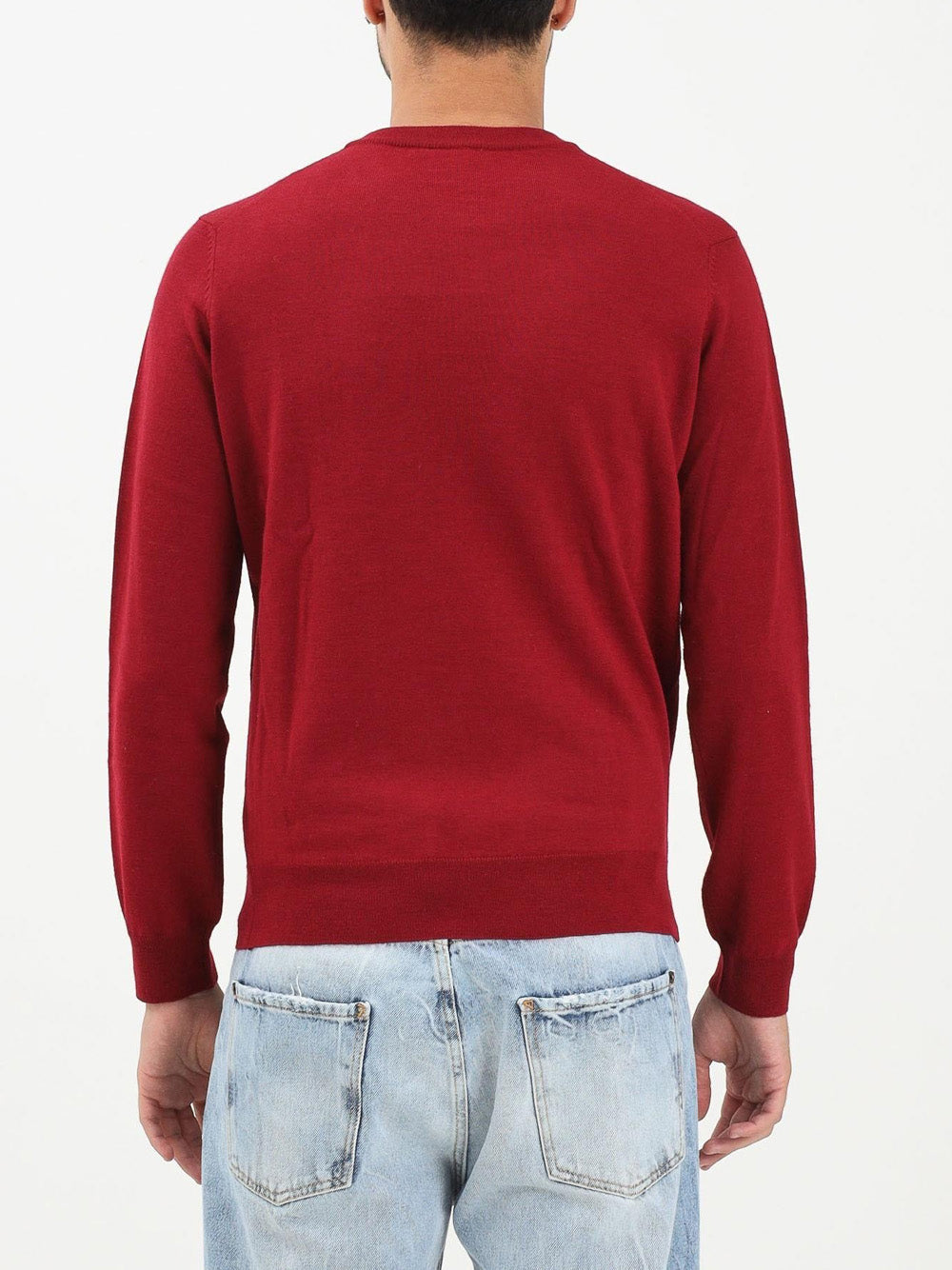 Lacoste Maglione Girocollo Uomo Mod. AH3225 LANA 476 Bordeau