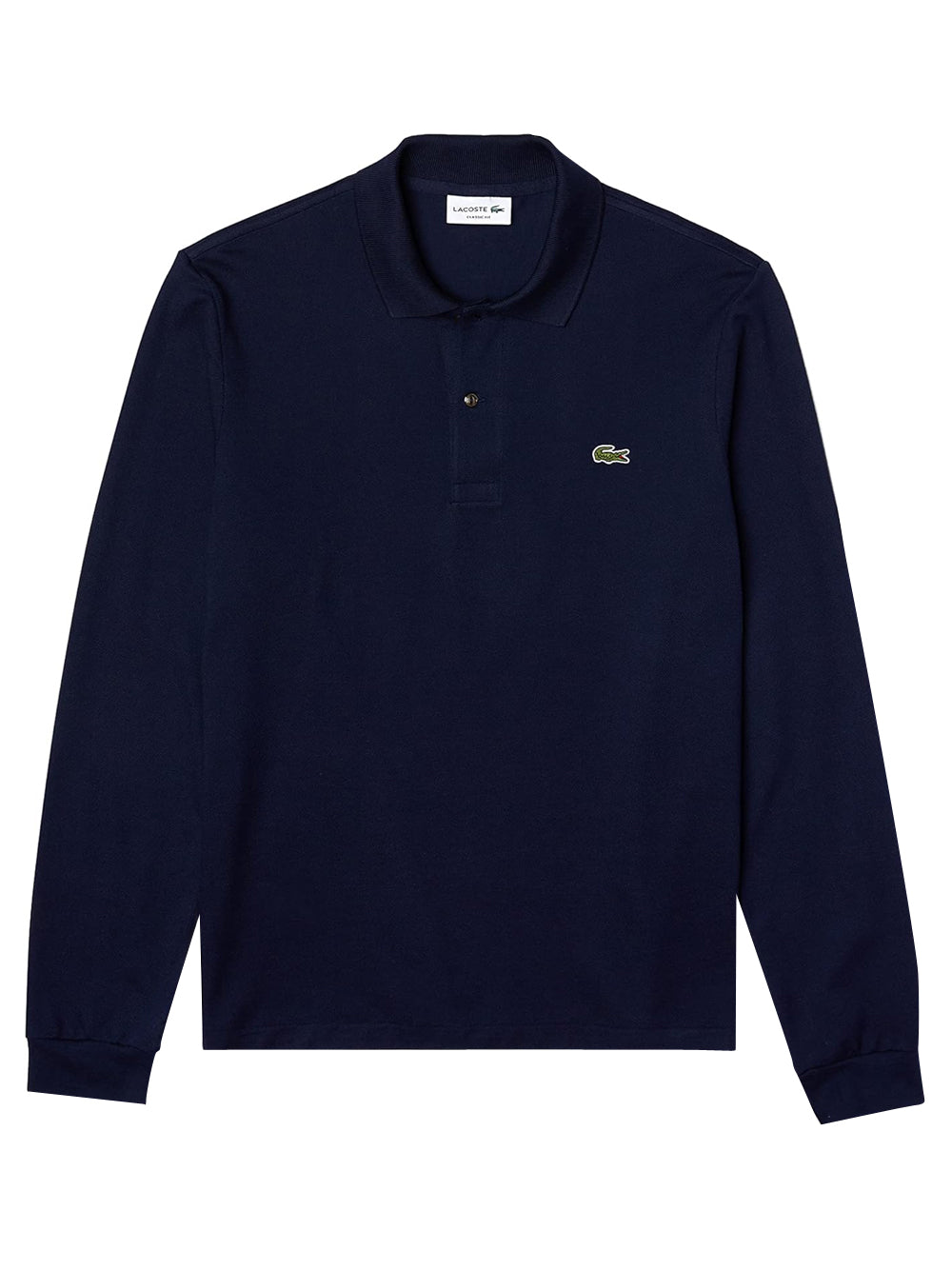 Lacoste Polo Manica Lunga Uomo Mod. L1312 166 Blu