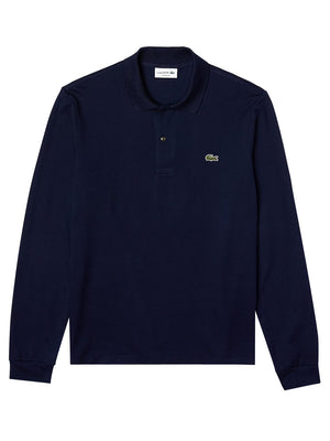 Lacoste Polo Manica Lunga Uomo Mod. L1312 166 Blu