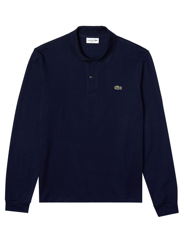 Lacoste Polo Manica Lunga Uomo Mod. L1312 166 Blu