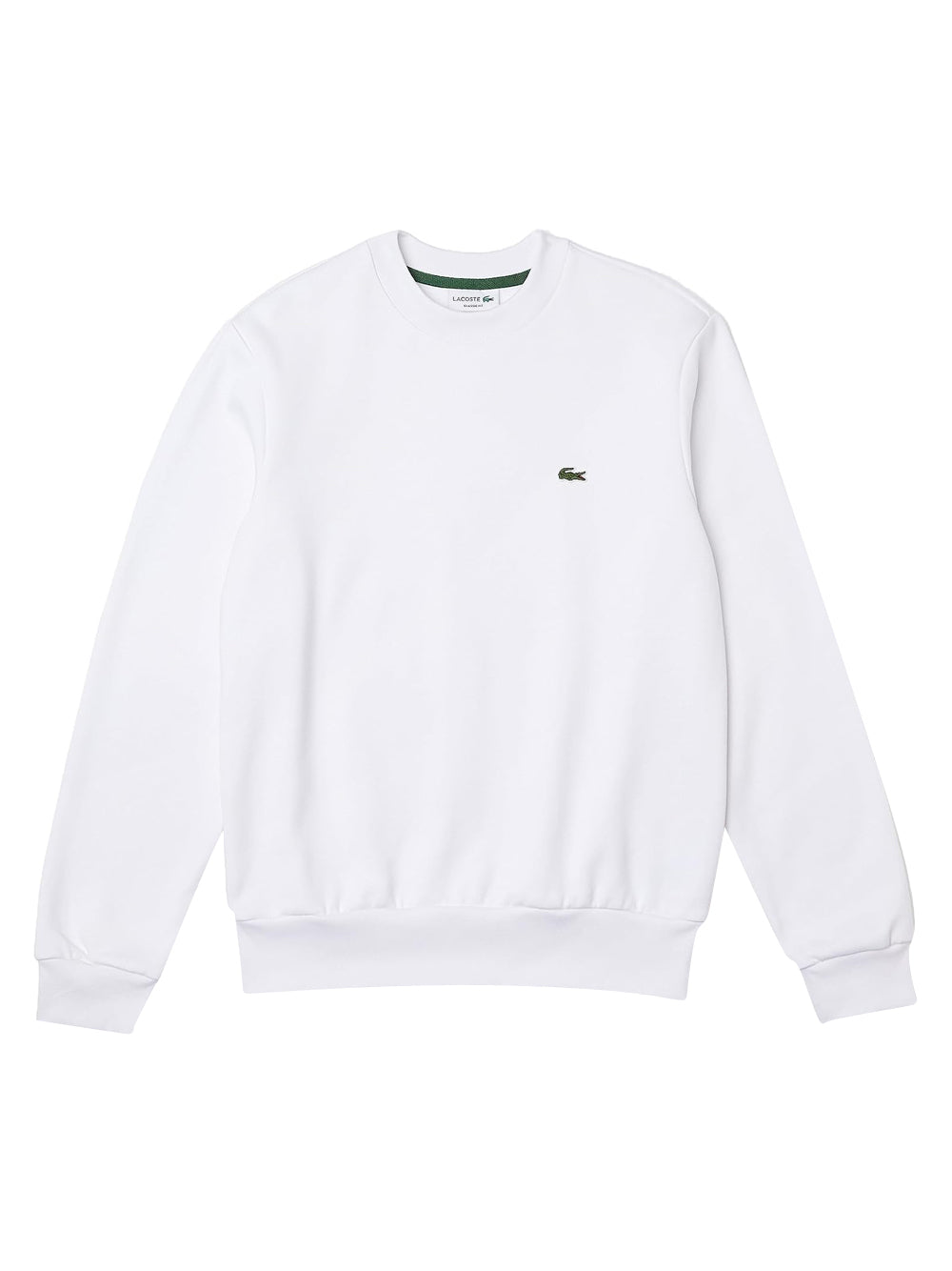 Lacoste Felpa Girocollo Uomo Mod. SH9608 001 Bianco