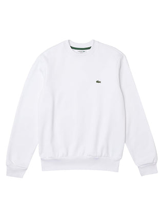 Lacoste Felpa Girocollo Uomo Mod. SH9608 001 Bianco
