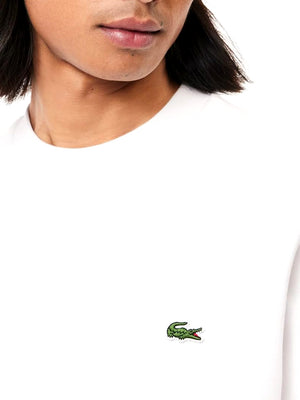 Lacoste Felpa Girocollo Uomo Mod. SH9608 001 Bianco