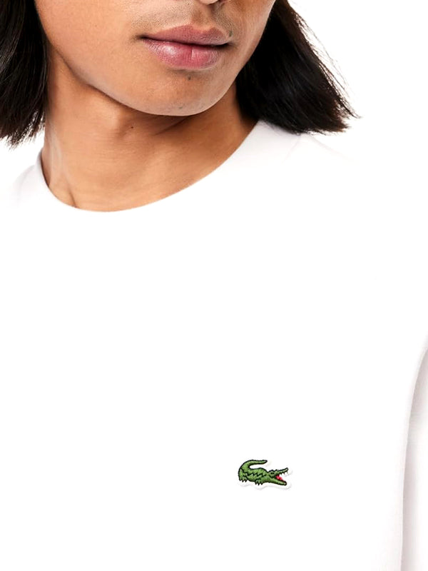 Lacoste Felpa Girocollo Uomo Mod. SH9608 001 Bianco