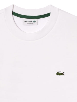Lacoste Felpa Girocollo Uomo Mod. SH9608 001 Bianco