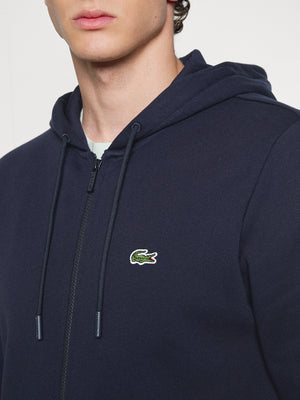 Lacoste Felpa Zip Uomo Mod. SH9626 166 Blu