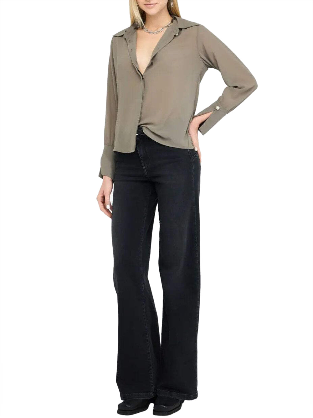 Liu Jo Camicia Donna Mod. CF5302 X0707 X0707 Fango