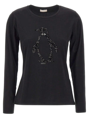 Liu Jo T-shirt Donna Mod. MF5519 JS923 P9142 Nero