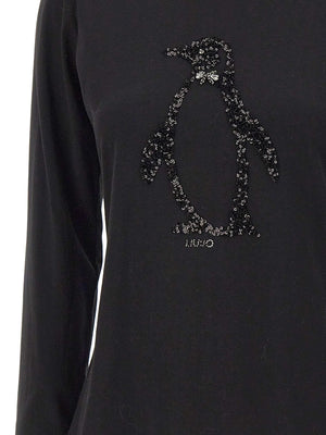 Liu Jo T-shirt Donna Mod. MF5519 JS923 P9142 Nero