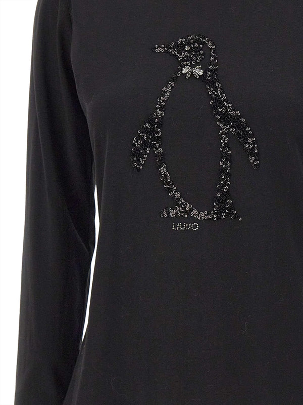 Liu Jo T-shirt Donna Mod. MF5519 JS923 P9142 Nero