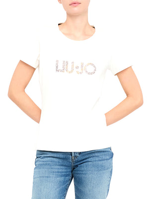 Liu Jo T-shirt Donna Mod. TF5166 JS003 09U35 Bianco