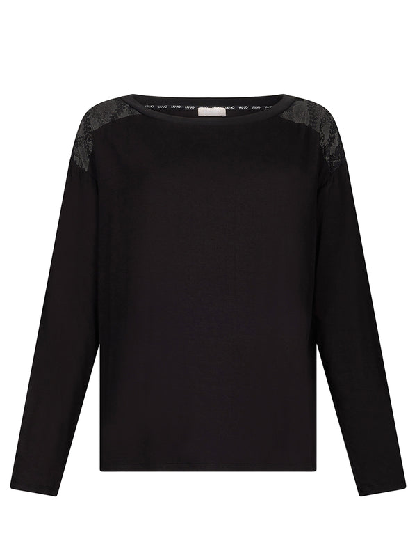 Liu Jo T-shirt Donna Mod. TF5186 JS360 A3370 Nero