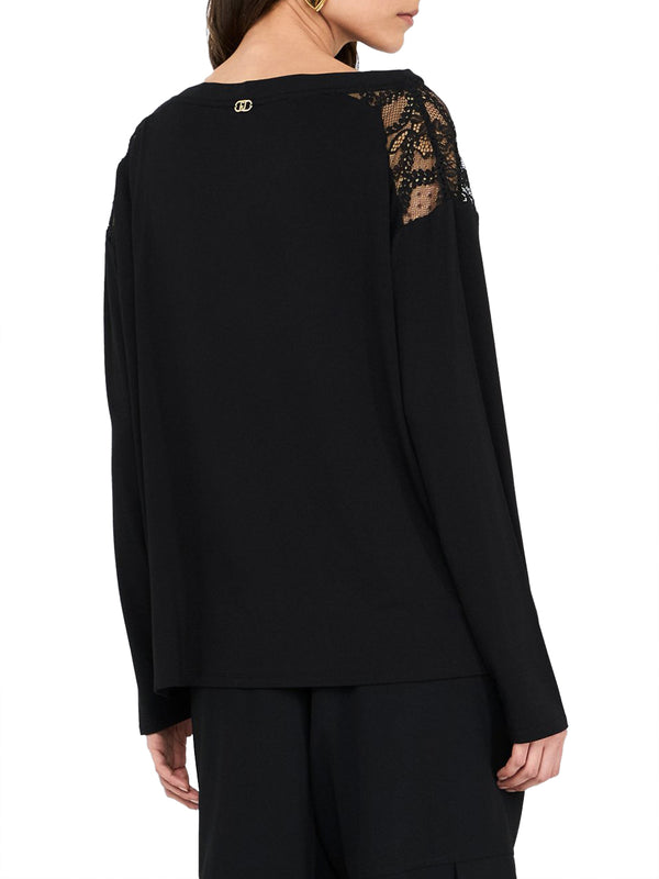 Liu Jo T-shirt Donna Mod. TF5186 JS360 A3370 Nero