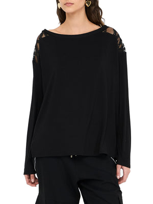 Liu Jo T-shirt Donna Mod. TF5186 JS360 A3370 Nero