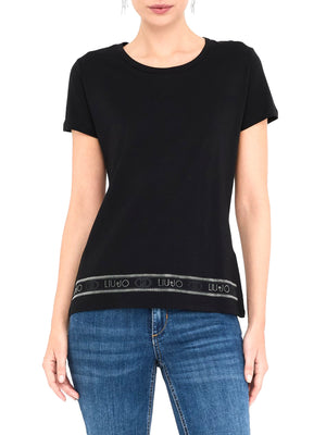 Liu Jo T-shirt Donna Mod. TF5287 JS923 M9845 Nero