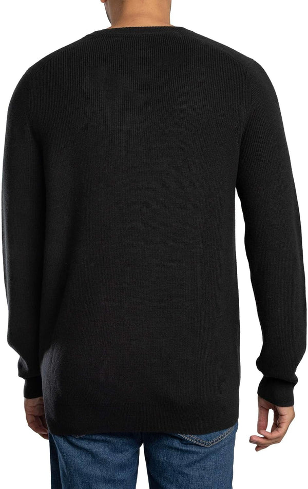 Lyle & Scott Maglione Girocollo Uomo Mod. KN2303 COT-VISC X002 Nero