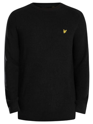 Lyle & Scott Maglione Girocollo Uomo Mod. KN2303 COT-VISC X002 Nero