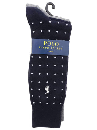 Polo Ralph Lauren Calzini Uomo Mod. 449655259 2PACK 002 Multicolor