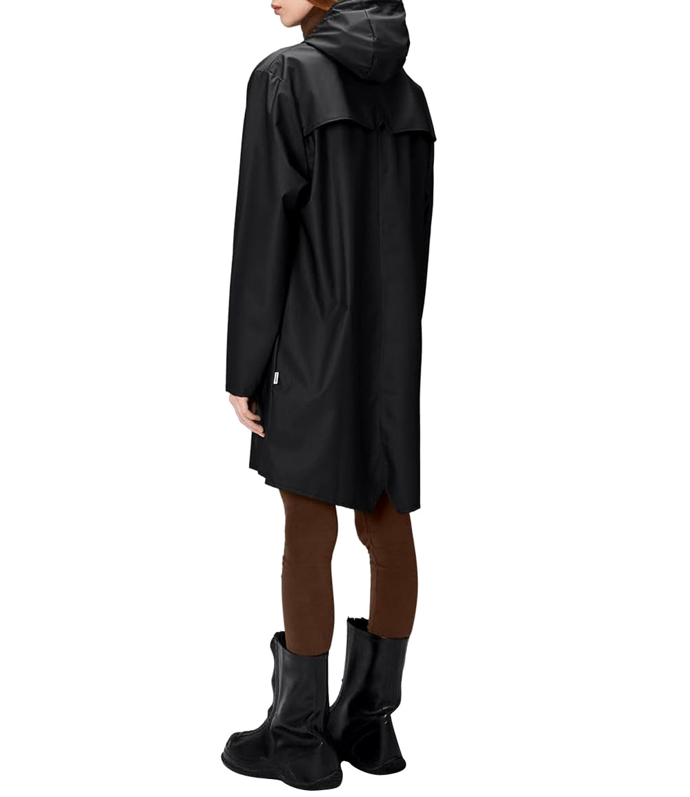 Rains Impermeabile UNISEX Mod. 12020 LONG JACKET 01 BLACK