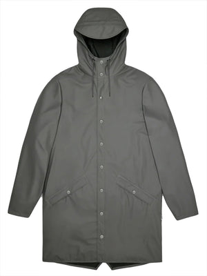 Rains Impermeabile UNISEX Mod. 12020 LONG JACKET 03 GREEN