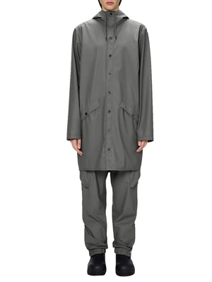Rains Impermeabile UNISEX Mod. 12020 LONG JACKET 03 GREEN