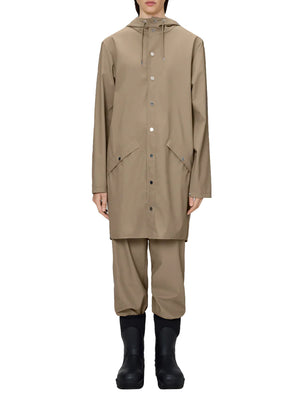Rains Impermeabile UNISEX Mod. 12020 LONG JACKET 133 Beige