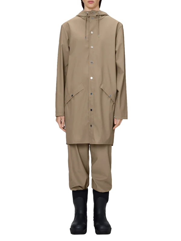 Rains Impermeabile UNISEX Mod. 12020 LONG JACKET 133 Beige